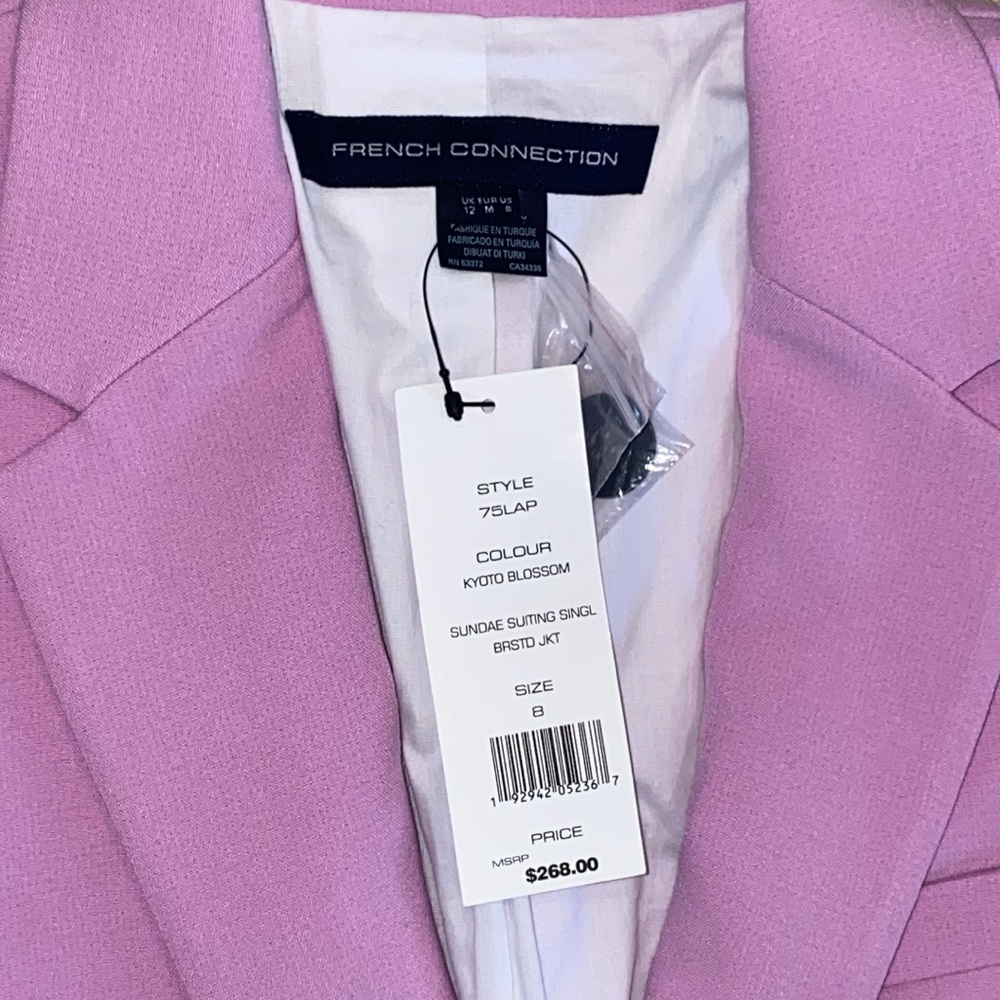 NWT French Connection Sundae Suiting Single Breasted Blazer Jacket 8 - Picture 2 of 5
